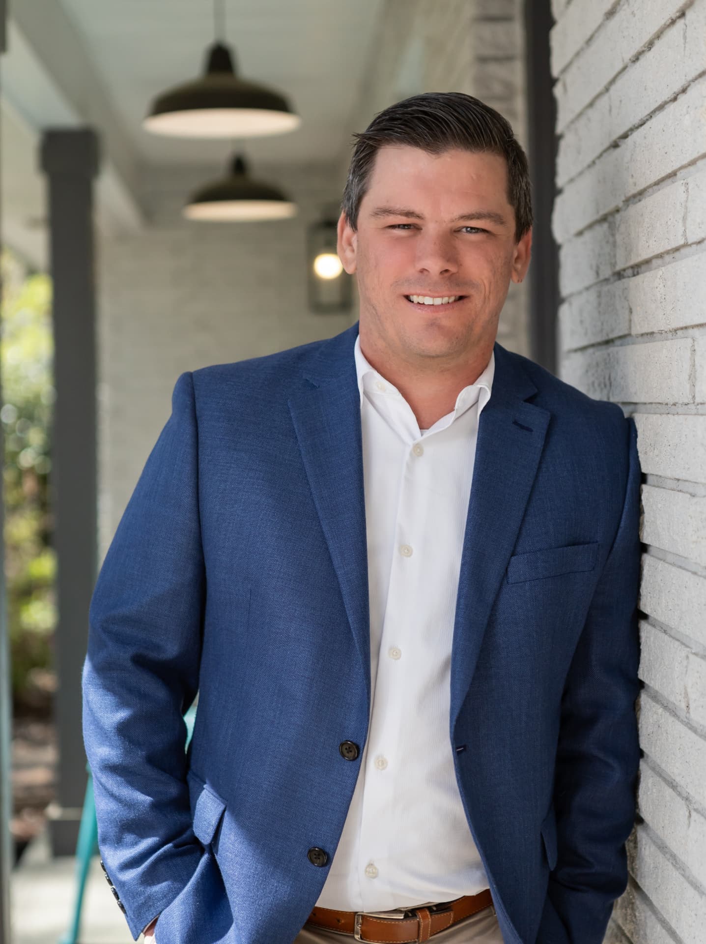 Joseph Powell of Bubble Rock Wealth in a blue suit jacket